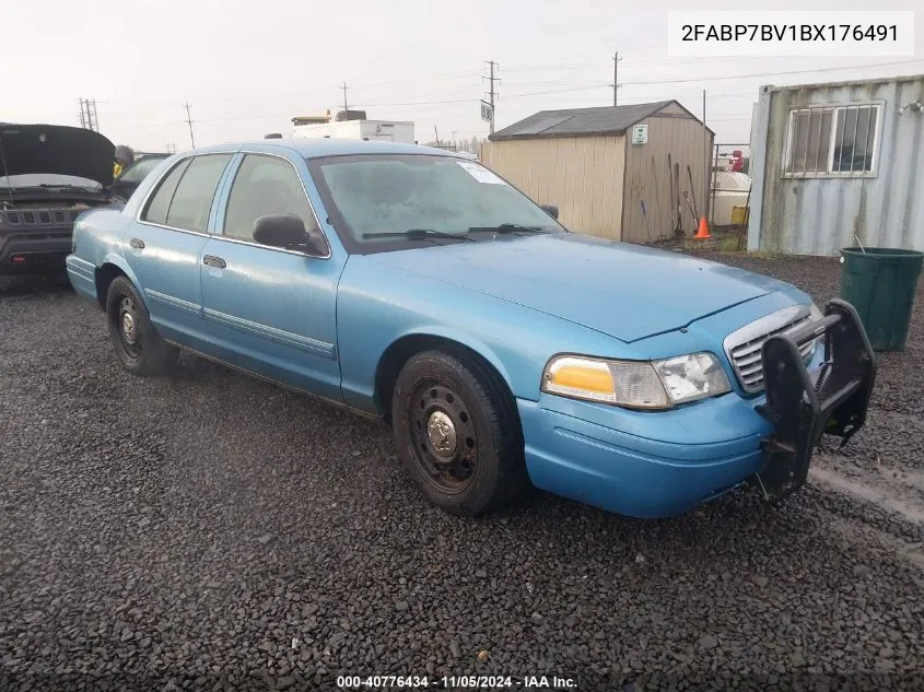 2011 Ford Crown Victoria Police Interceptor VIN: 2FABP7BV1BX176491 Lot: 40776434