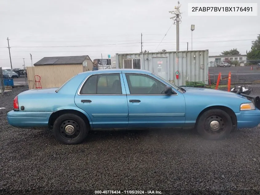 2011 Ford Crown Victoria Police Interceptor VIN: 2FABP7BV1BX176491 Lot: 40776434