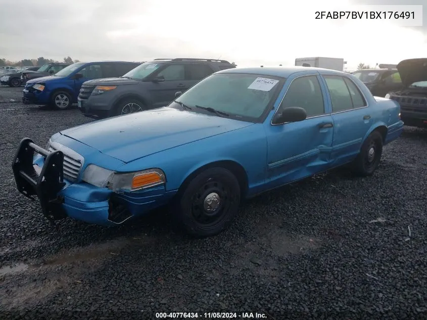 2011 Ford Crown Victoria Police Interceptor VIN: 2FABP7BV1BX176491 Lot: 40776434