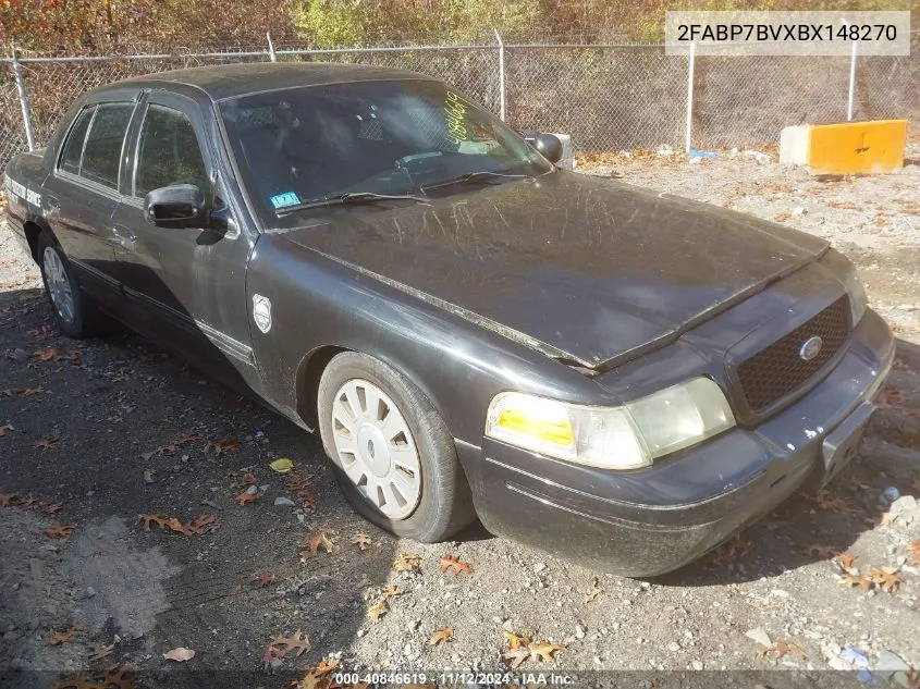 2011 Ford Crown Victoria Police Interceptor VIN: 2FABP7BVXBX148270 Lot: 40846619