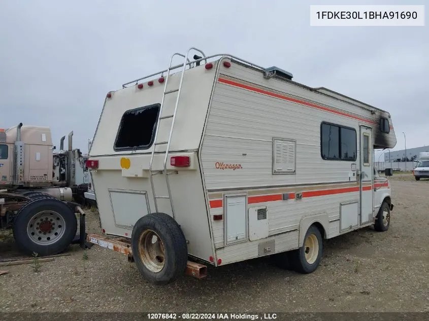 1981 Ford Econoline E350 Cutaway Van VIN: 1FDKE30L1BHA91690 Lot: 12076842