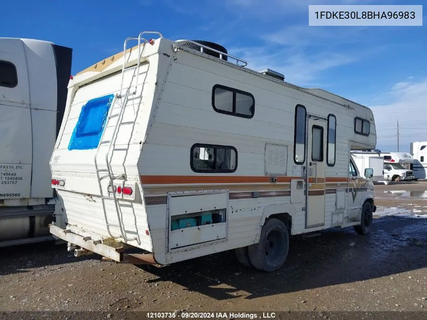 1981 Ford Econoline E350 Cutaway Van VIN: 1FDKE30L8BHA96983 Lot: 12103735