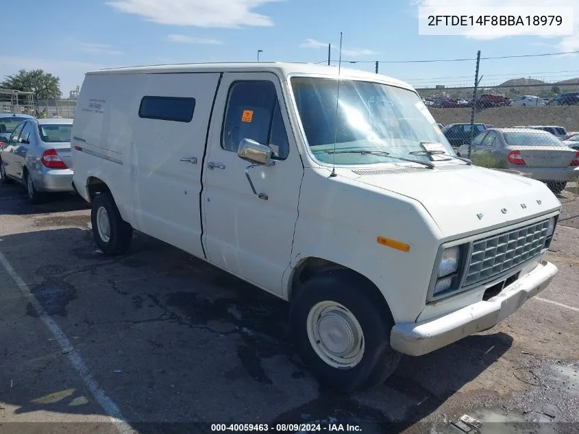 1981 Ford Econoline E150 Van VIN: 2FTDE14F8BBA18979 Lot: 40059463