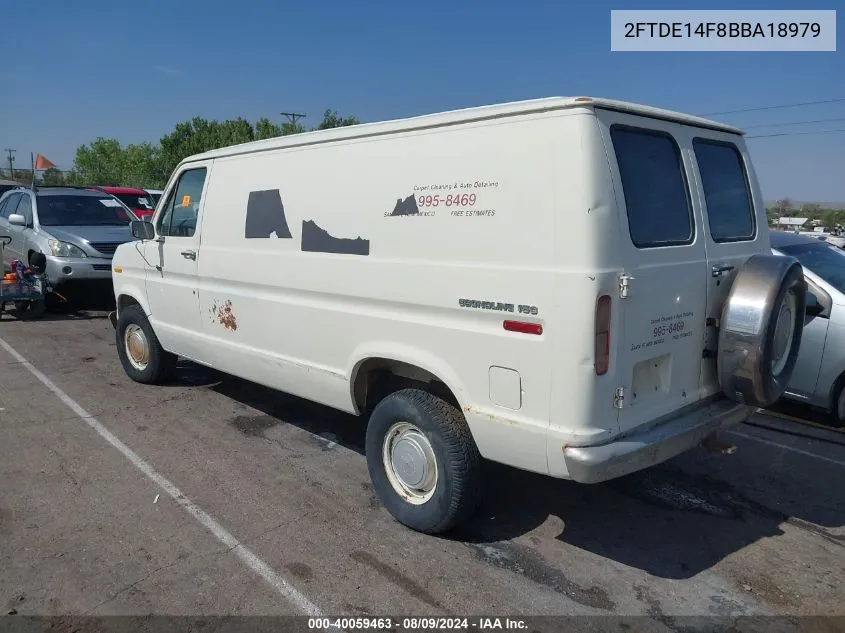 1981 Ford Econoline E150 Van VIN: 2FTDE14F8BBA18979 Lot: 40059463