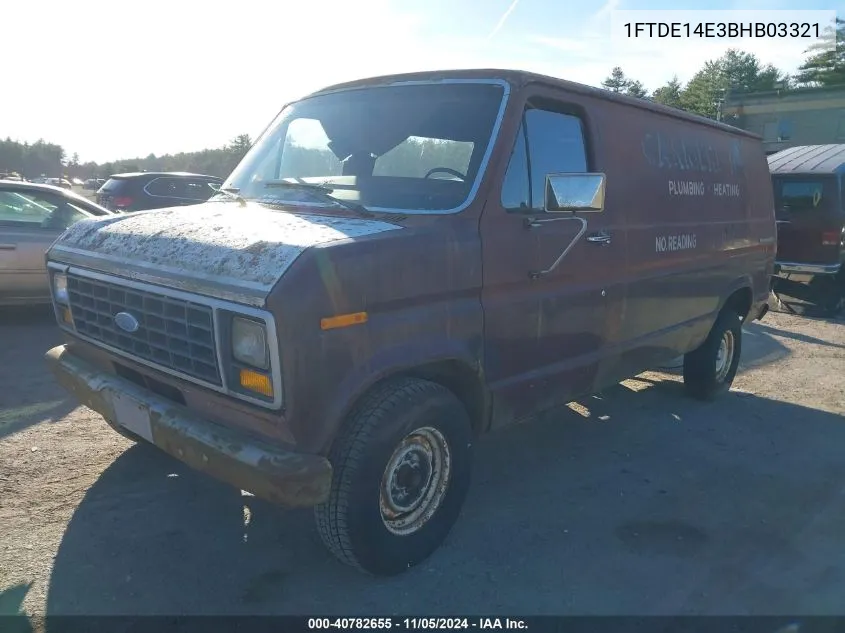 1981 Ford Econoline E150 Van VIN: 1FTDE14E3BHB03321 Lot: 40782655