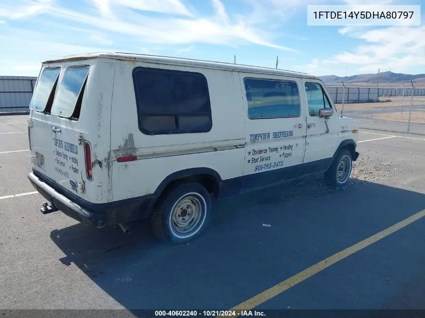 1983 Ford Econoline E150 Van VIN: 1FTDE14Y5DHA80797 Lot: 40602240