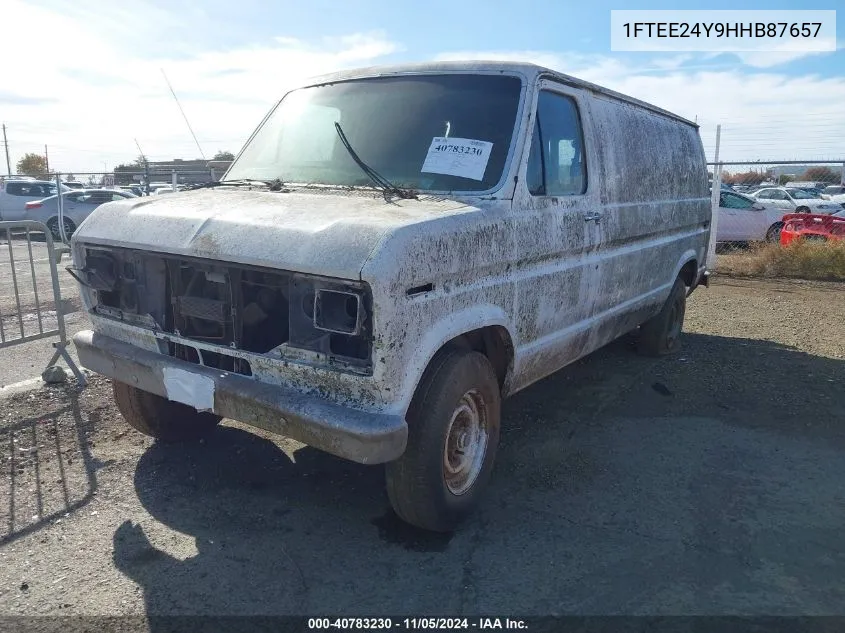 1987 Ford Econoline E250 Van VIN: 1FTEE24Y9HHB87657 Lot: 40783230