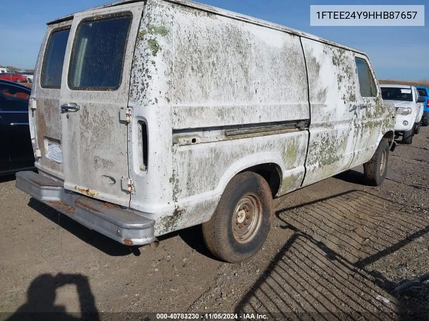 1987 Ford Econoline E250 Van VIN: 1FTEE24Y9HHB87657 Lot: 40783230