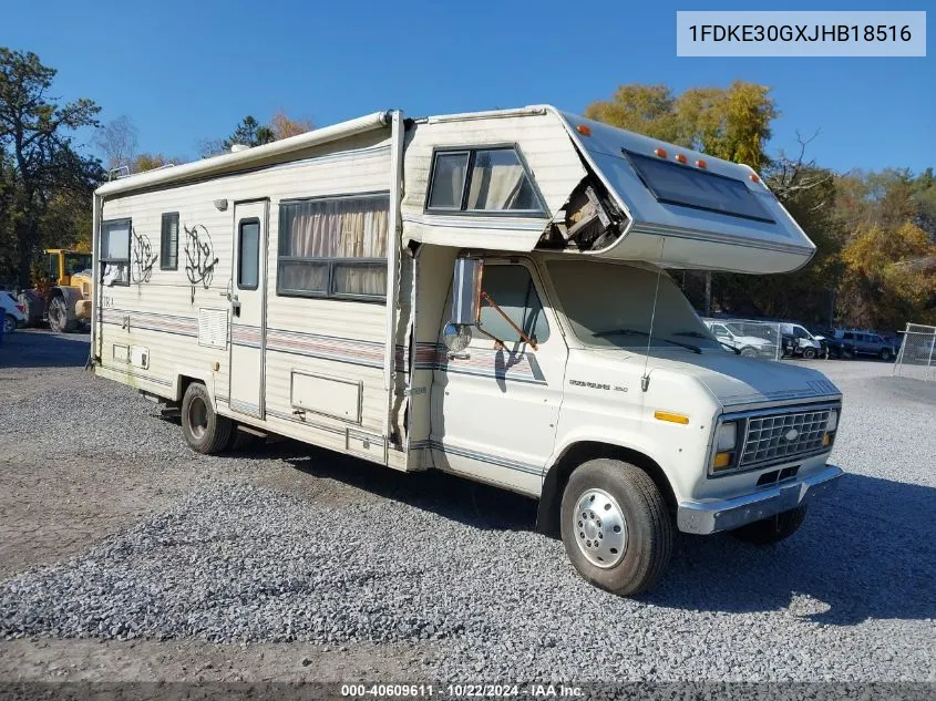 1988 Ford Econoline E350 Cutaway Van VIN: 1FDKE30GXJHB18516 Lot: 40609611