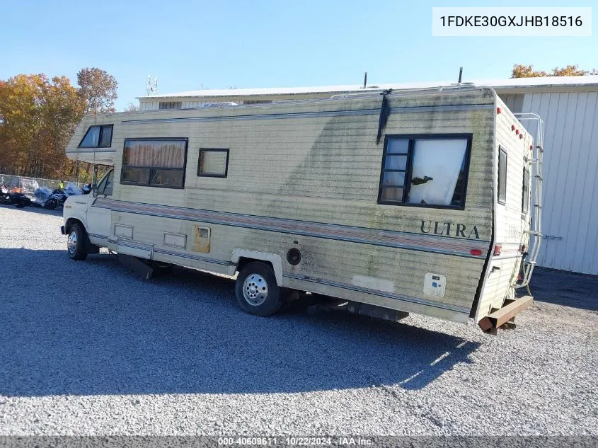 1988 Ford Econoline E350 Cutaway Van VIN: 1FDKE30GXJHB18516 Lot: 40609611