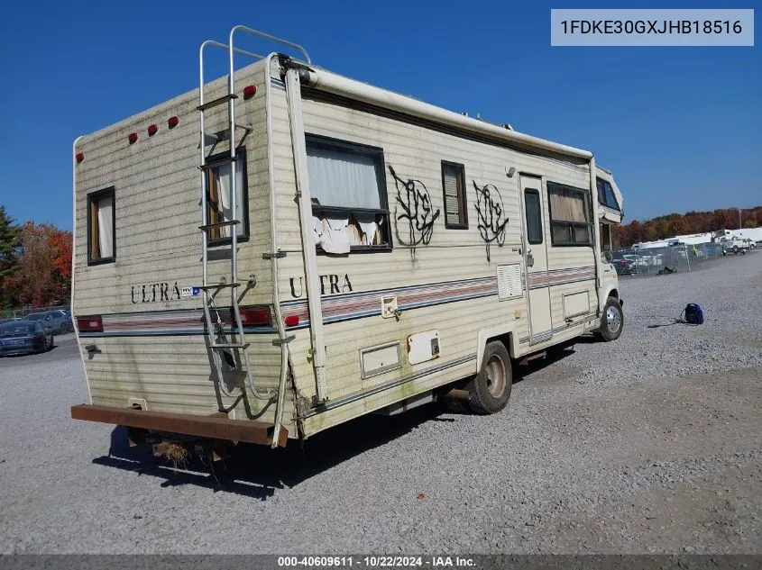 1988 Ford Econoline E350 Cutaway Van VIN: 1FDKE30GXJHB18516 Lot: 40609611