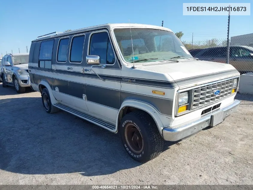 1988 Ford Econoline E150 Super Duty Van VIN: 1FDES14H2JHC16873 Lot: 40654021