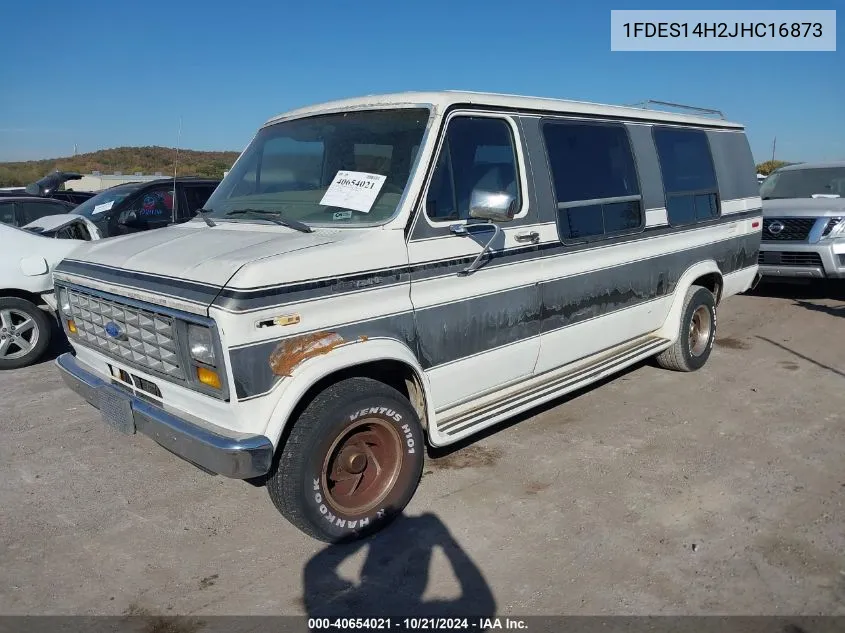 1988 Ford Econoline E150 Super Duty Van VIN: 1FDES14H2JHC16873 Lot: 40654021