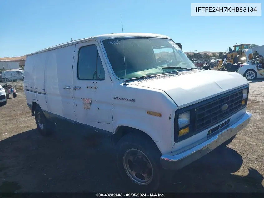 1FTFE24H7KHB83134 1989 Ford Econoline E250 Van