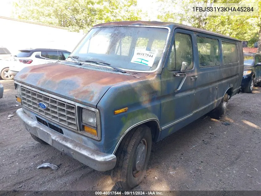 1989 Ford Econoline E350 Super Duty VIN: 1FBJS31Y3KHA45284 Lot: 40317544