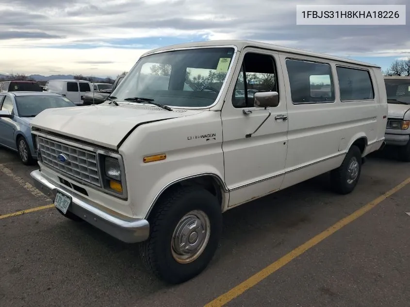 1989 Ford Econoline E350 Super Duty VIN: 1FBJS31H8KHA18226 Lot: 40539494