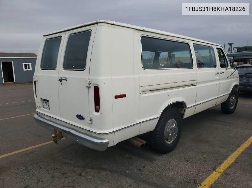 1989 Ford Econoline E350 Super Duty VIN: 1FBJS31H8KHA18226 Lot: 40599677