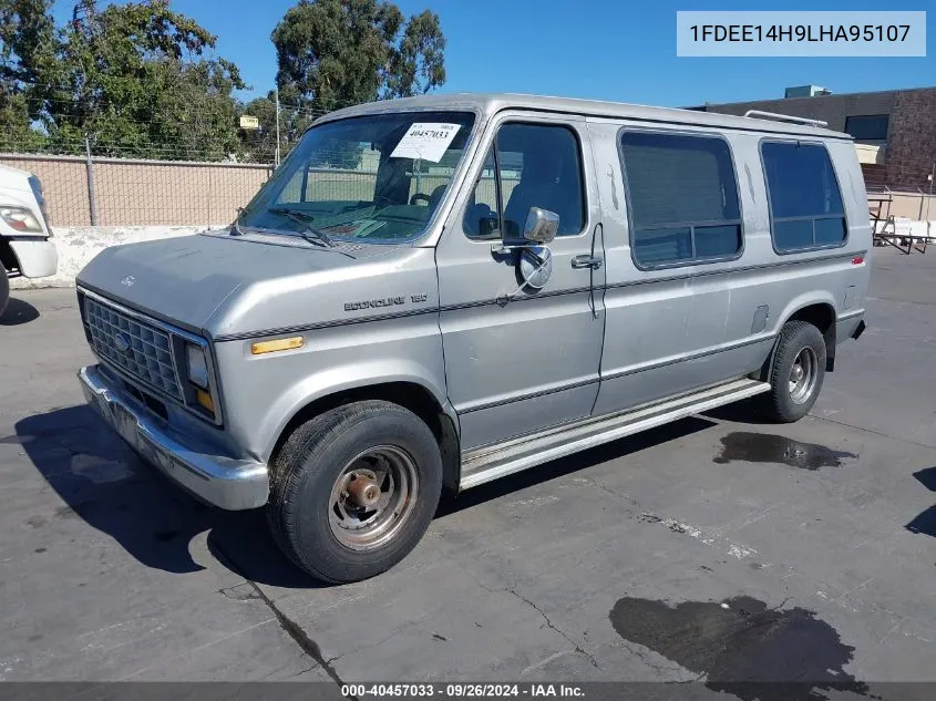 1990 Ford Econoline E150 Van VIN: 1FDEE14H9LHA95107 Lot: 40457033