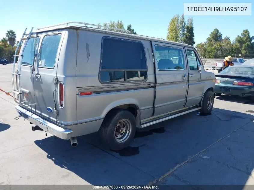 1990 Ford Econoline E150 Van VIN: 1FDEE14H9LHA95107 Lot: 40457033