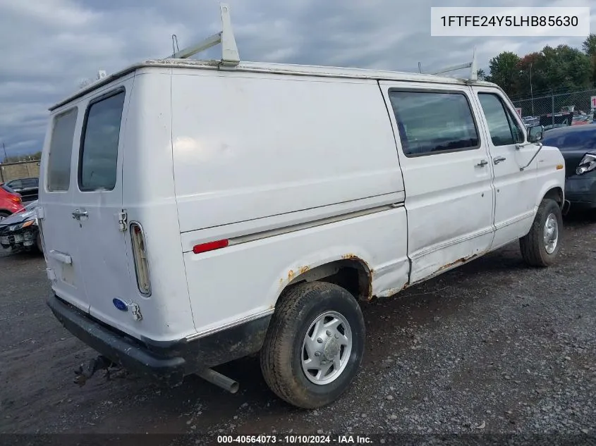 1990 Ford Econoline E250 Van VIN: 1FTFE24Y5LHB85630 Lot: 40564073