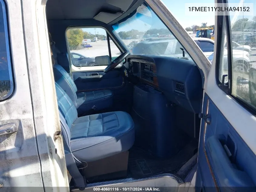 1FMEE11Y3LHA94152 1990 Ford Econoline E150