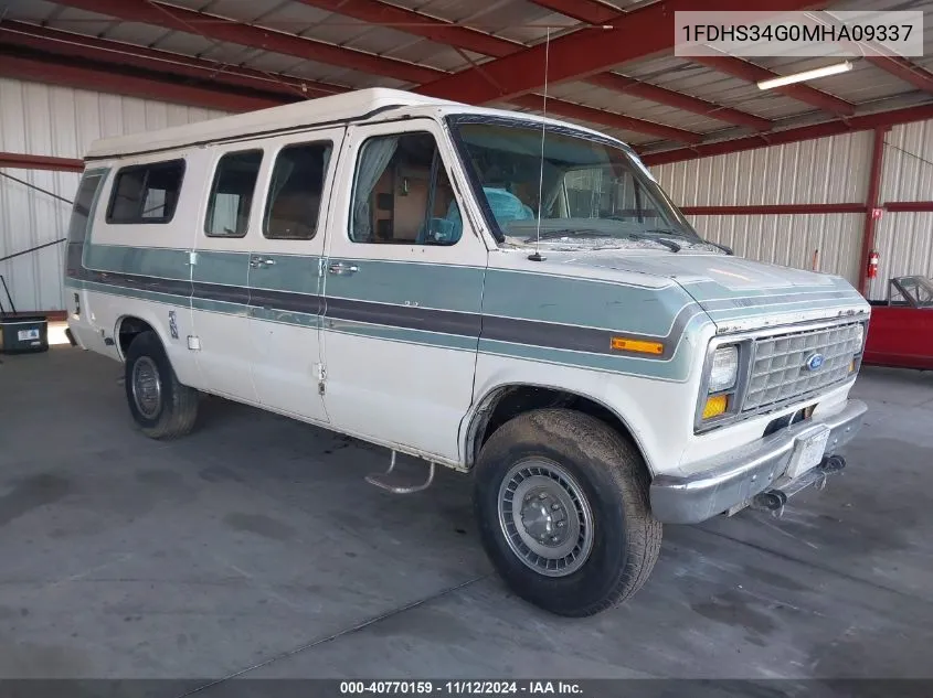 1991 Ford Econoline E350 Super Duty Van VIN: 1FDHS34G0MHA09337 Lot: 40770159