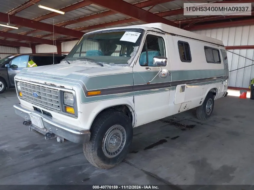 1991 Ford Econoline E350 Super Duty Van VIN: 1FDHS34G0MHA09337 Lot: 40770159