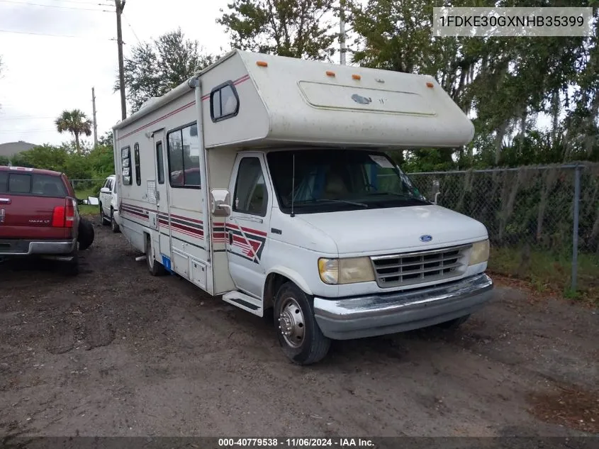 1992 Ford Econoline E350 Cutaway Van VIN: 1FDKE30GXNHB35399 Lot: 40779538