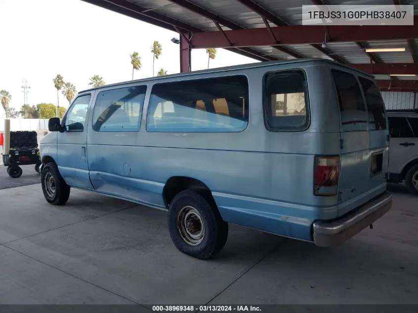 1993 Ford Econoline E350 Super Duty VIN: 1FBJS31G0PHB38407 Lot: 38969348