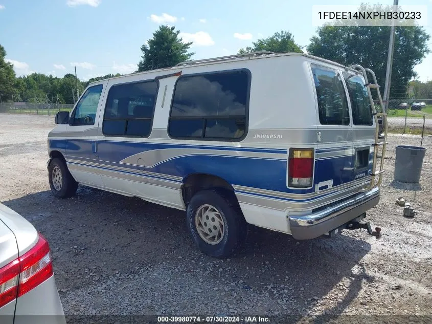 1993 Ford Econoline E150 Van VIN: 1FDEE14NXPHB30233 Lot: 39980774