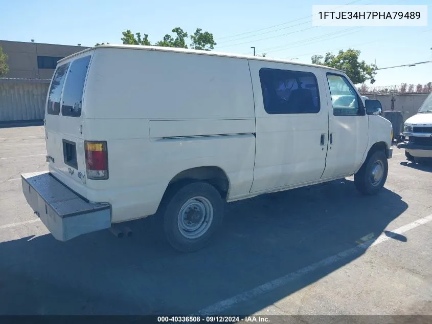 1993 Ford Econoline E350 Van VIN: 1FTJE34H7PHA79489 Lot: 40336508