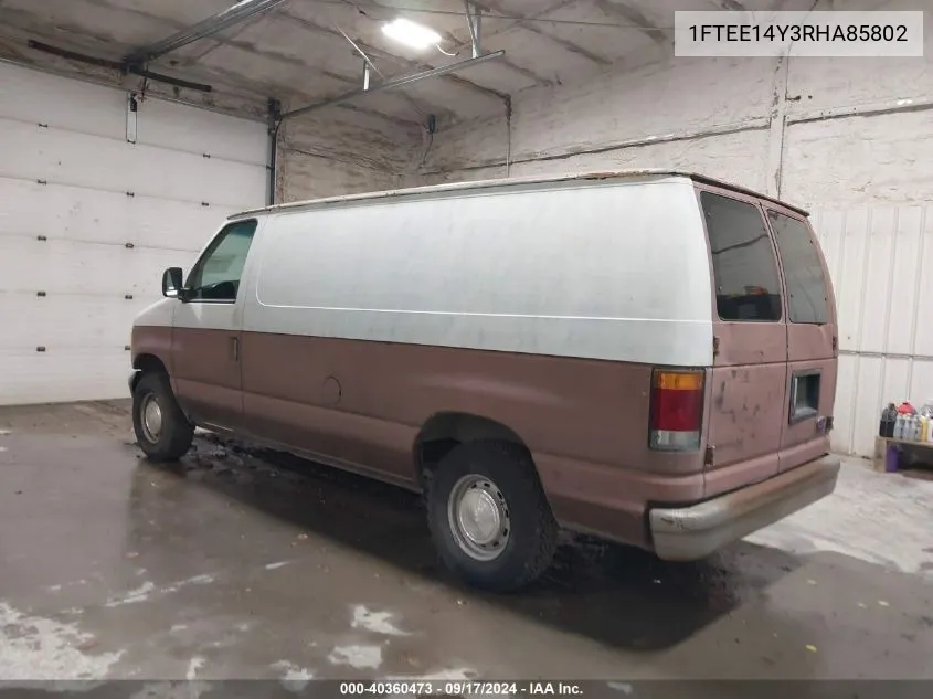 1994 Ford Econoline E150 Van VIN: 1FTEE14Y3RHA85802 Lot: 40360473