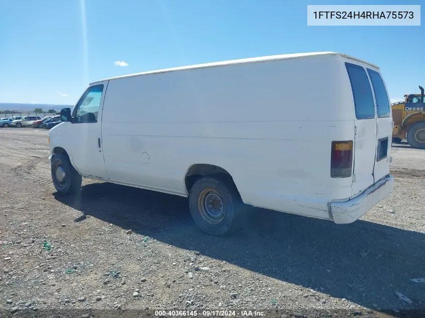 1994 Ford Econoline E250 Super Duty Van VIN: 1FTFS24H4RHA75573 Lot: 40366145