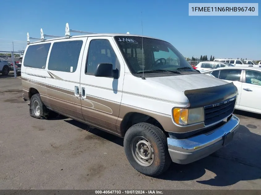 1994 Ford Econoline E150 VIN: 1FMEE11N6RHB96740 Lot: 40547703