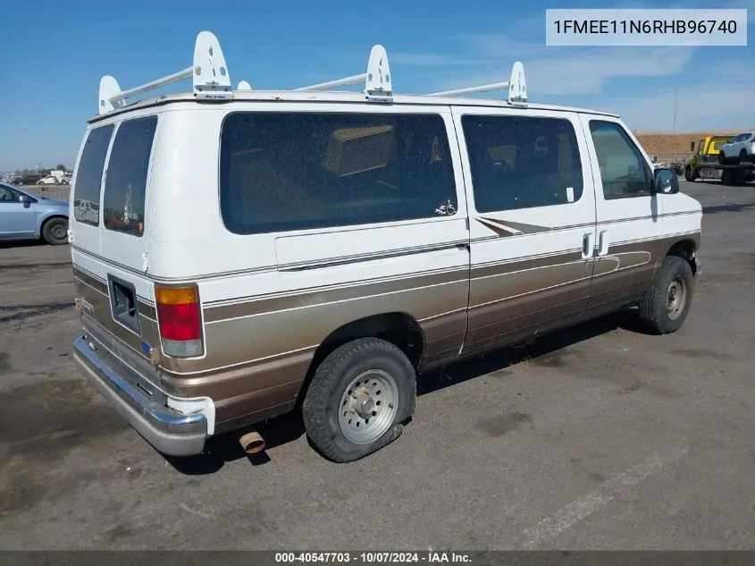 1994 Ford Econoline E150 VIN: 1FMEE11N6RHB96740 Lot: 40547703