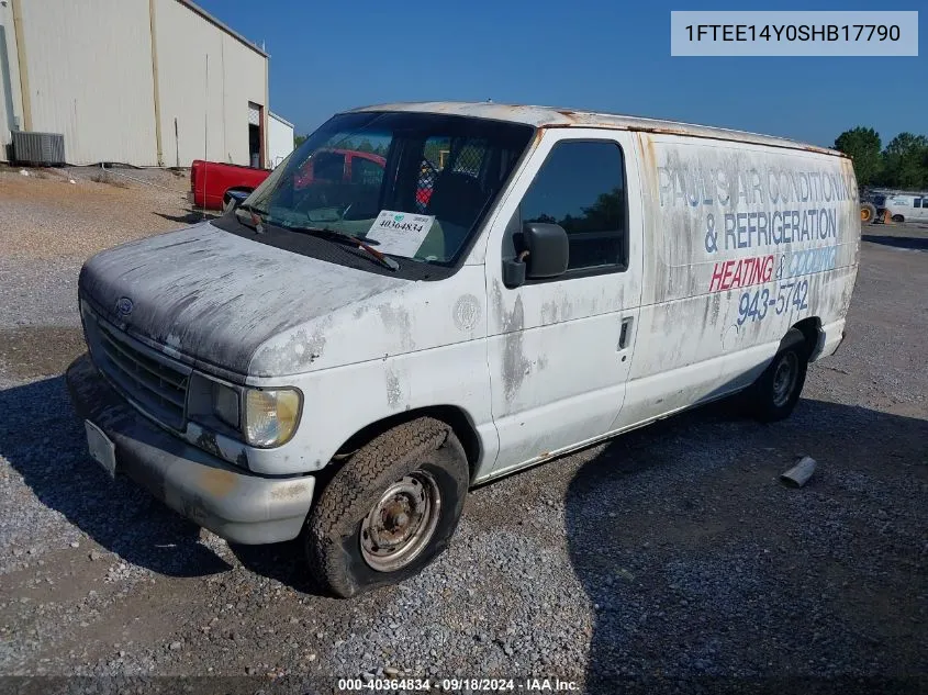 1995 Ford Econoline E150 Van VIN: 1FTEE14Y0SHB17790 Lot: 40364834