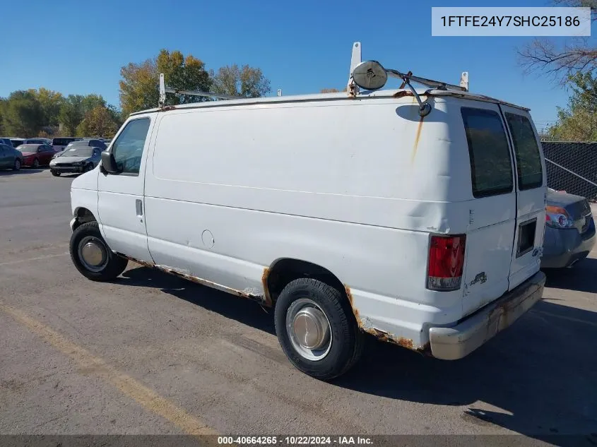 1995 Ford Econoline E250 Van VIN: 1FTFE24Y7SHC25186 Lot: 40664265