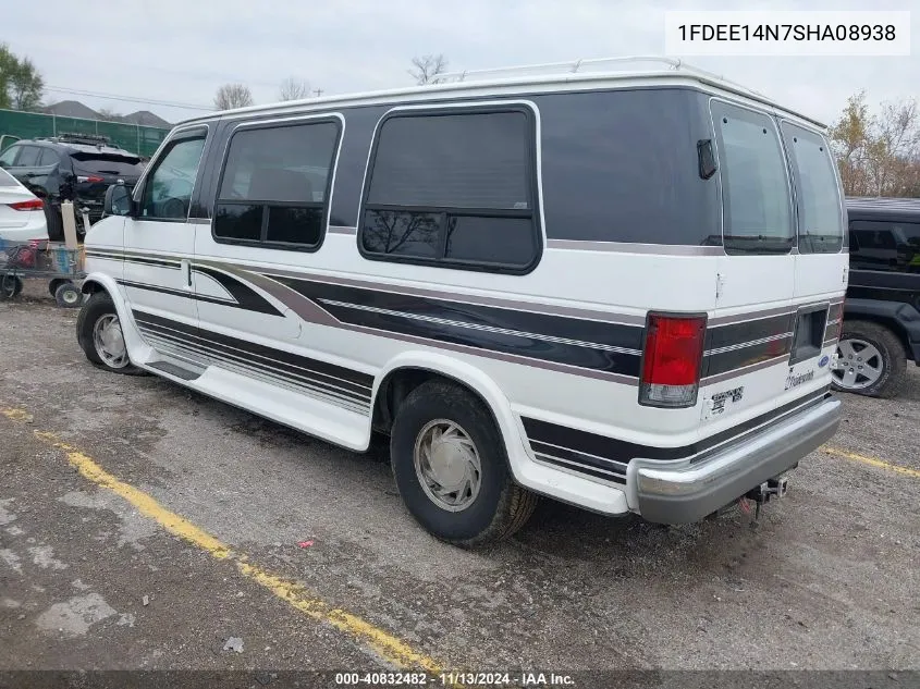 1995 Ford Econoline E150 Van VIN: 1FDEE14N7SHA08938 Lot: 40832482