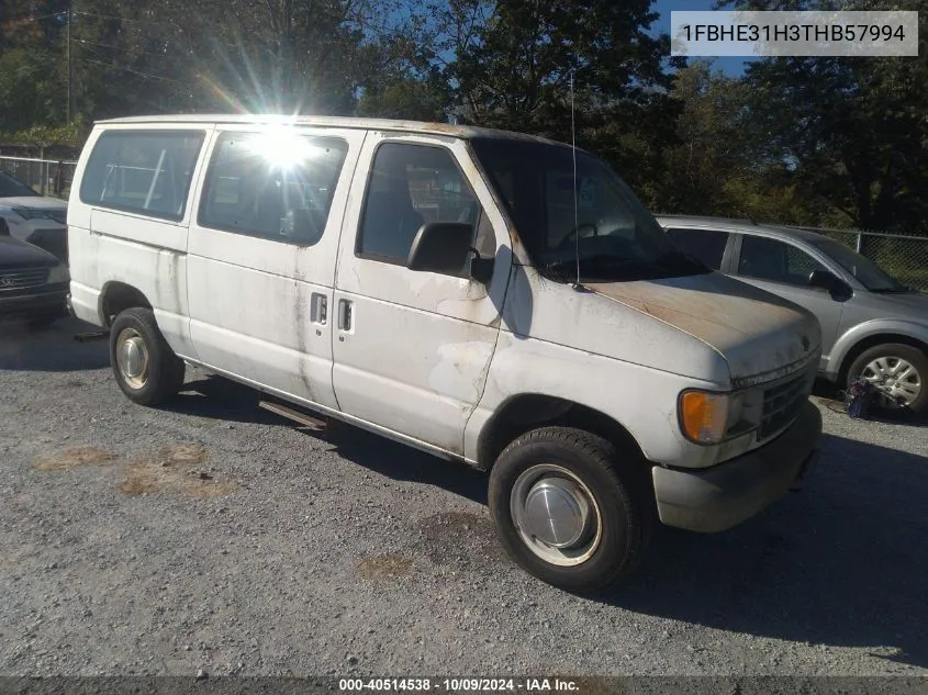 1996 Ford Econoline E350 VIN: 1FBHE31H3THB57994 Lot: 40514538