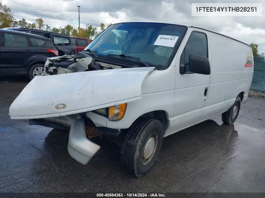 1996 Ford Econoline E150 Van VIN: 1FTEE14Y1THB28251 Lot: 40584363