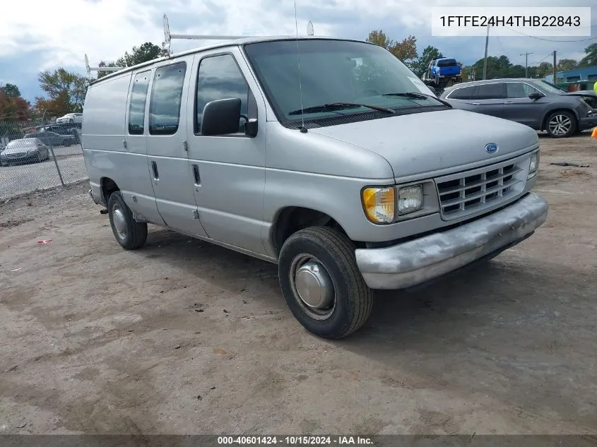 1996 Ford Econoline E250 Van VIN: 1FTFE24H4THB22843 Lot: 40601424