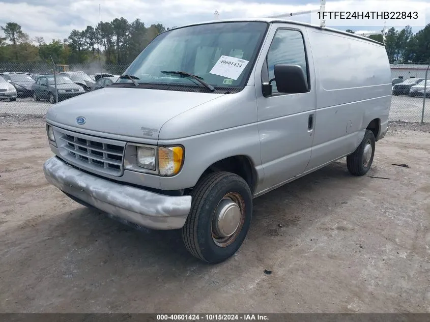 1996 Ford Econoline E250 Van VIN: 1FTFE24H4THB22843 Lot: 40601424