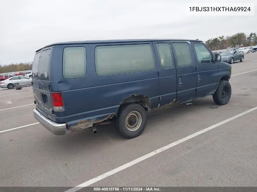 1996 Ford Econoline E350 Super Duty VIN: 1FBJS31HXTHA69924 Lot: 40810756