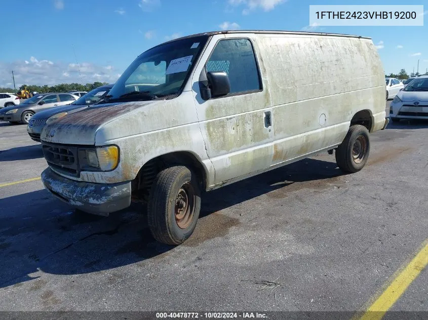 1997 Ford E-250 Standard VIN: 1FTHE2423VHB19200 Lot: 40478772