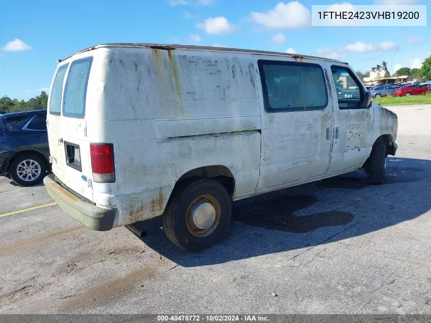 1997 Ford E-250 Standard VIN: 1FTHE2423VHB19200 Lot: 40478772