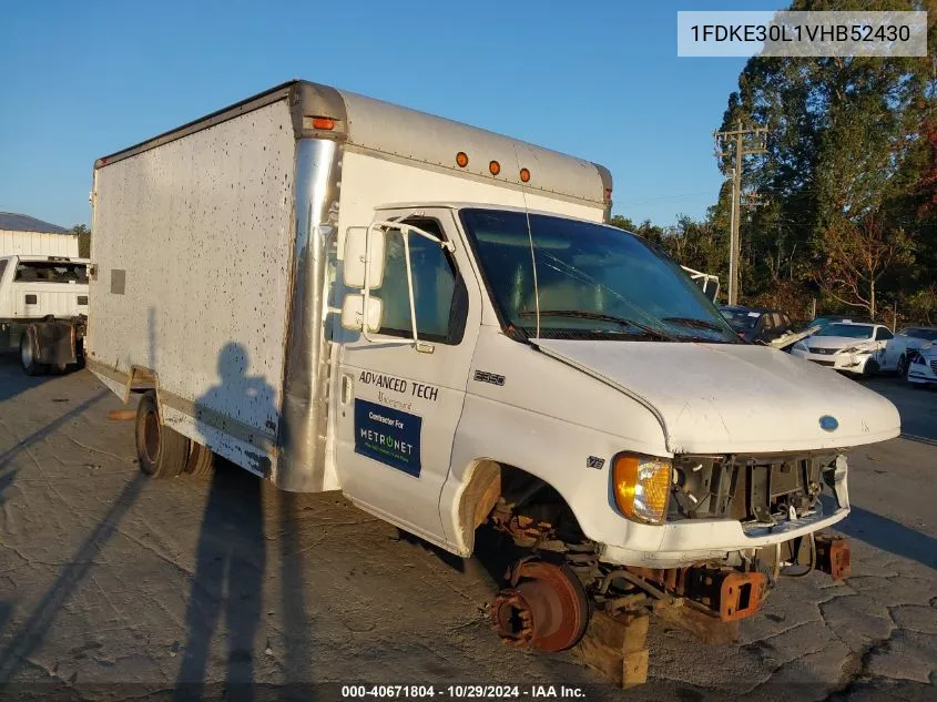 1997 Ford Econoline E350 Cutaway Van VIN: 1FDKE30L1VHB52430 Lot: 40671804