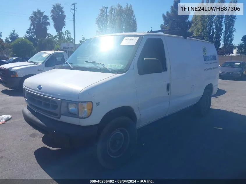 1998 Ford E-250 Commercial/Recreational VIN: 1FTNE24L0WHB87306 Lot: 40236482