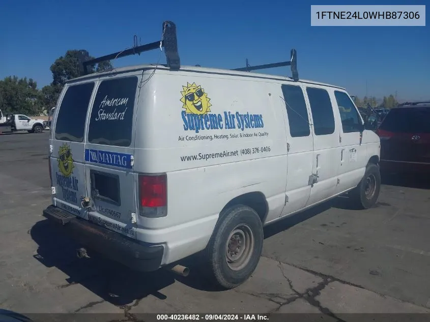 1FTNE24L0WHB87306 1998 Ford E-250 Commercial/Recreational