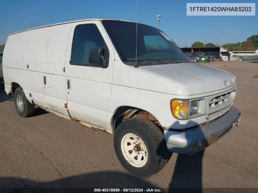 1998 Ford Econoline E150 Van VIN: 1FTRE1420WHA85202 Lot: 40319859