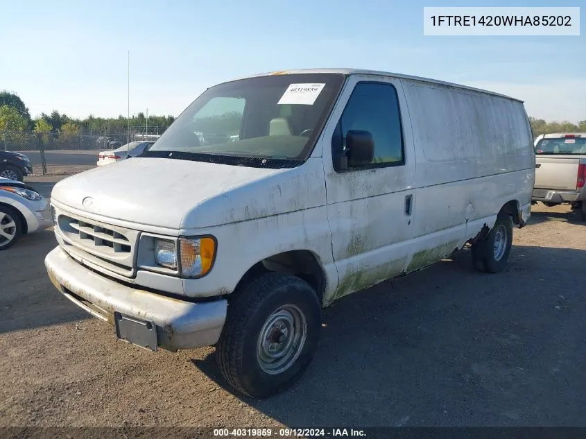 1998 Ford Econoline E150 Van VIN: 1FTRE1420WHA85202 Lot: 40319859